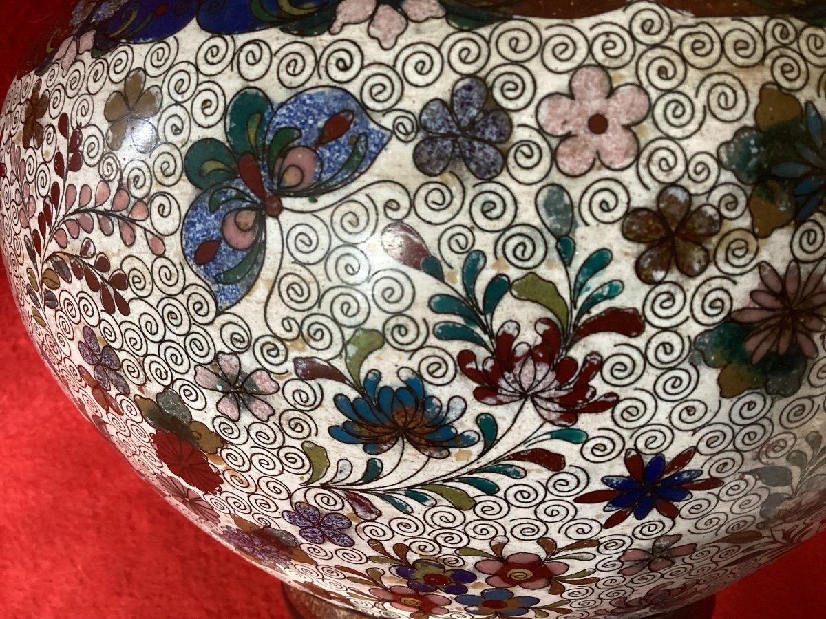 Cloisonné Enamel Flowerpot-photo-1