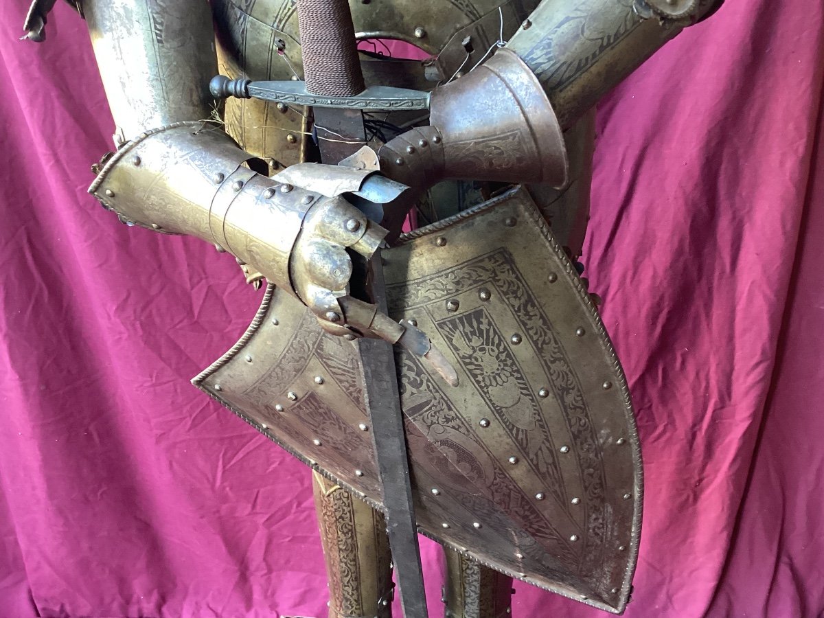 19th Century Engraved Armor -photo-1