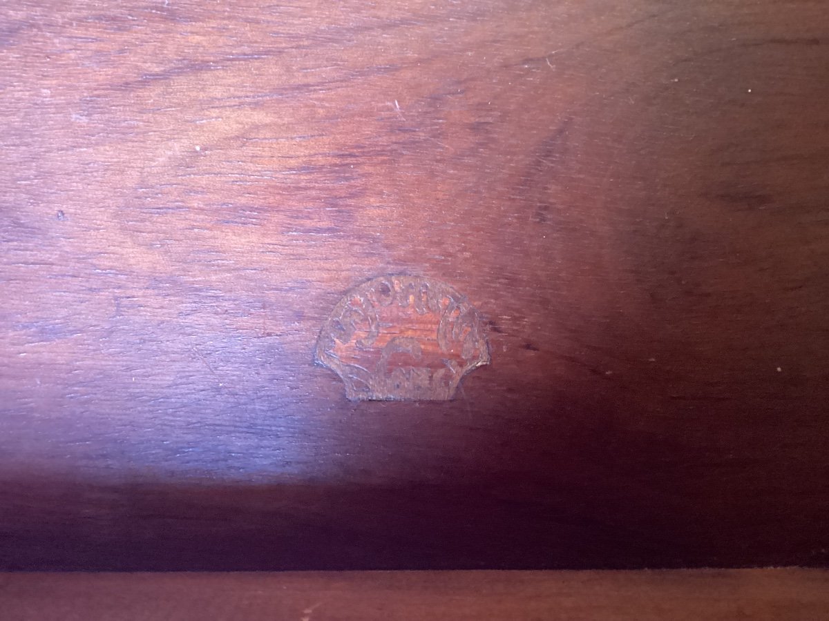 Majorelle Art Deco Pedestal Table -photo-4