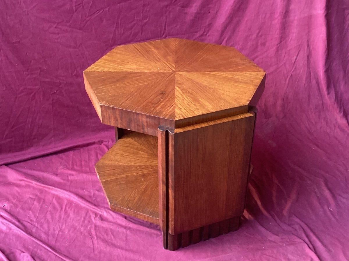 Majorelle Art Deco Pedestal Table 