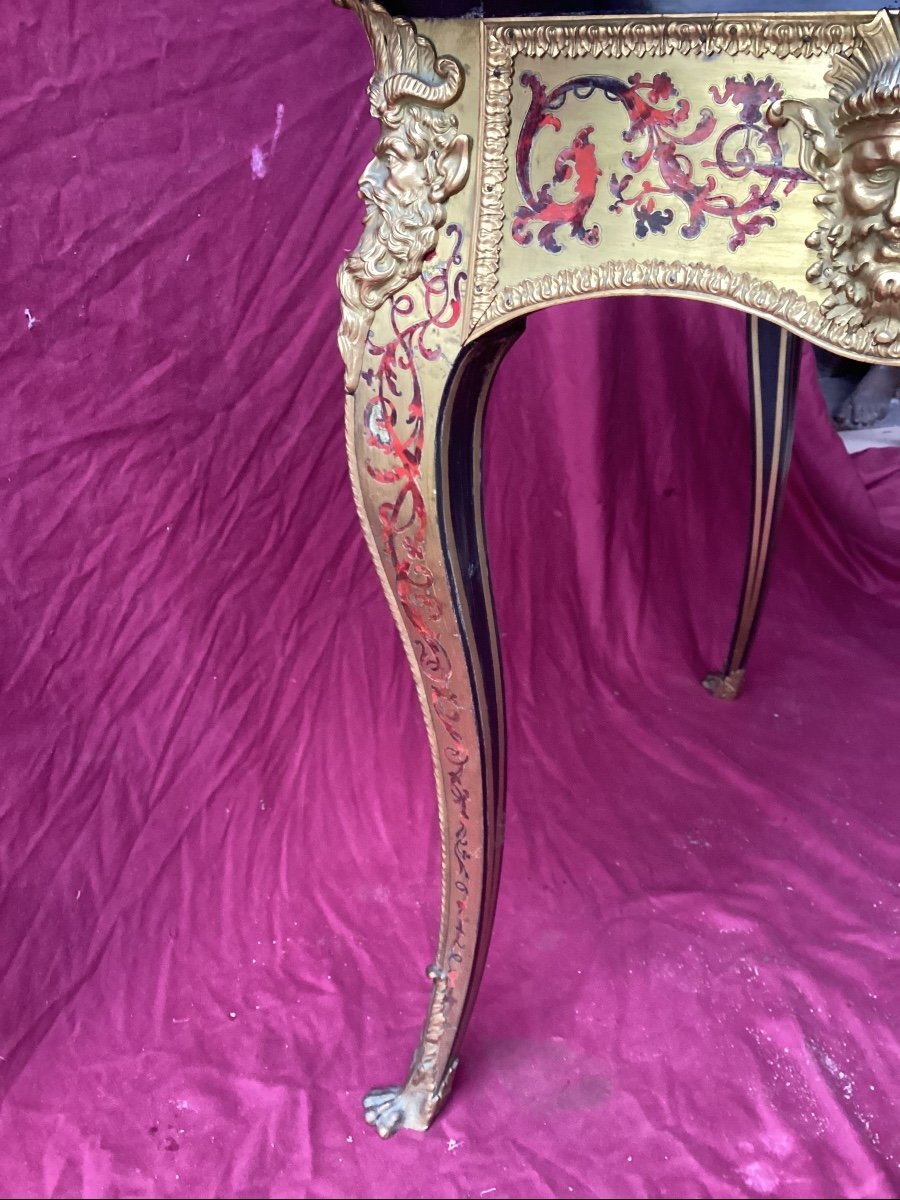 Bureau Louis XV Marqueterie Boulle -photo-5