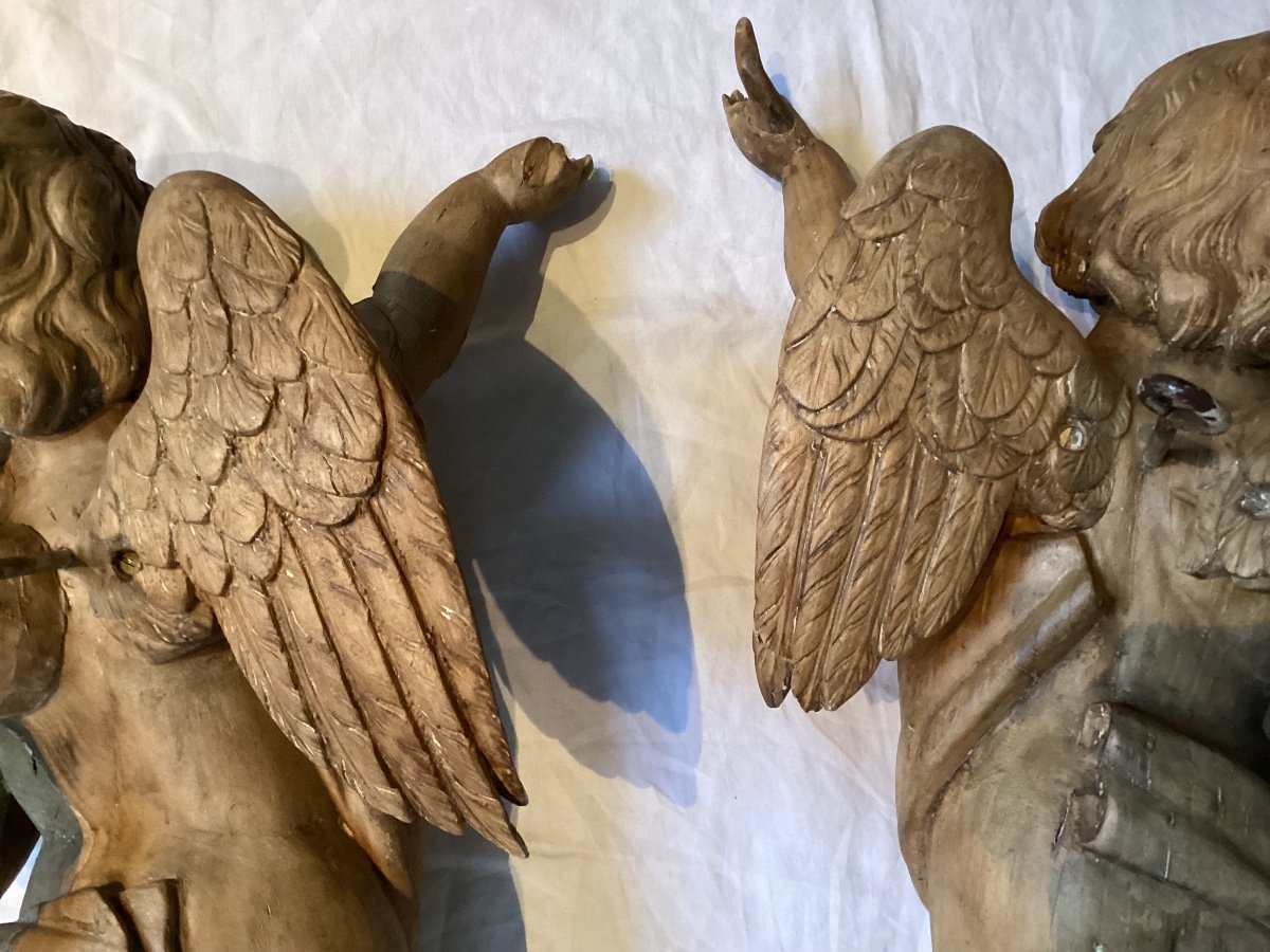 Paire d’anges XVIIIème -photo-8