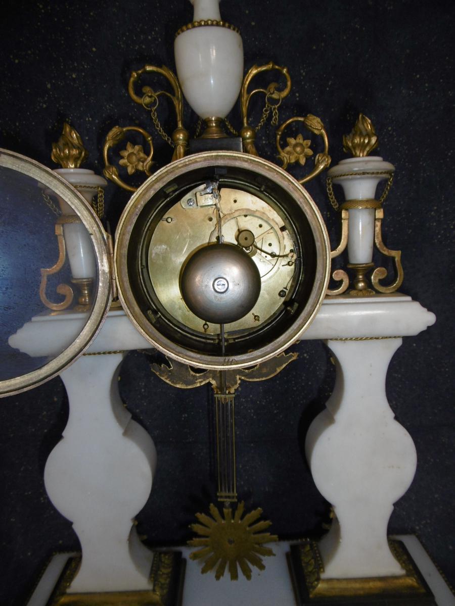 Pendule portique époque Louis XVI-photo-6
