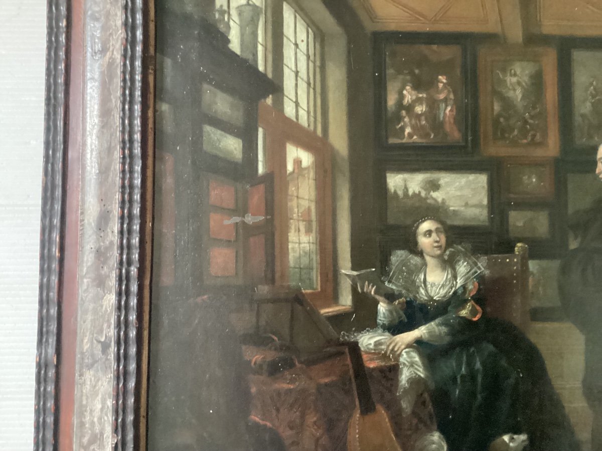 C.E. Biset peinture sur cuivre -photo-1