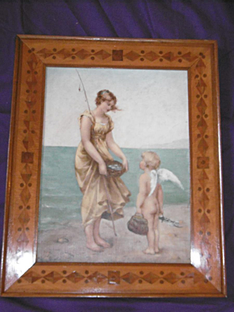 Oil On Canvas "fisheries" Signed Kleinhans