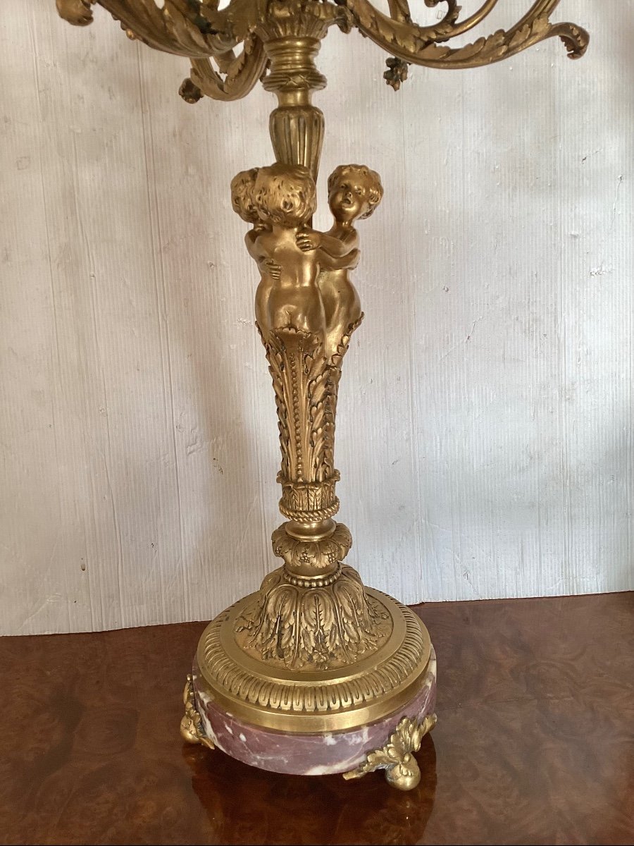 Paire de candélabres Louis XVI -photo-6