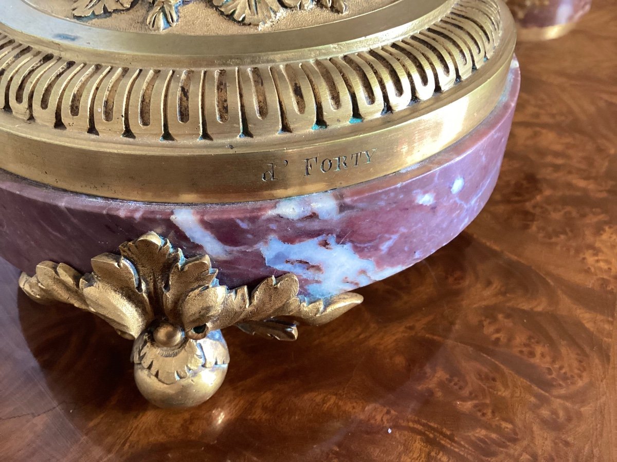 Paire de candélabres Louis XVI -photo-8