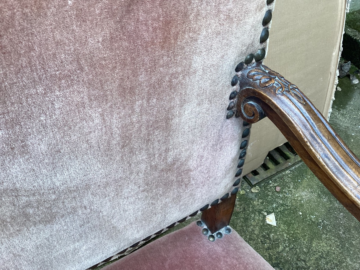Fauteuil De Château 19ème -photo-4