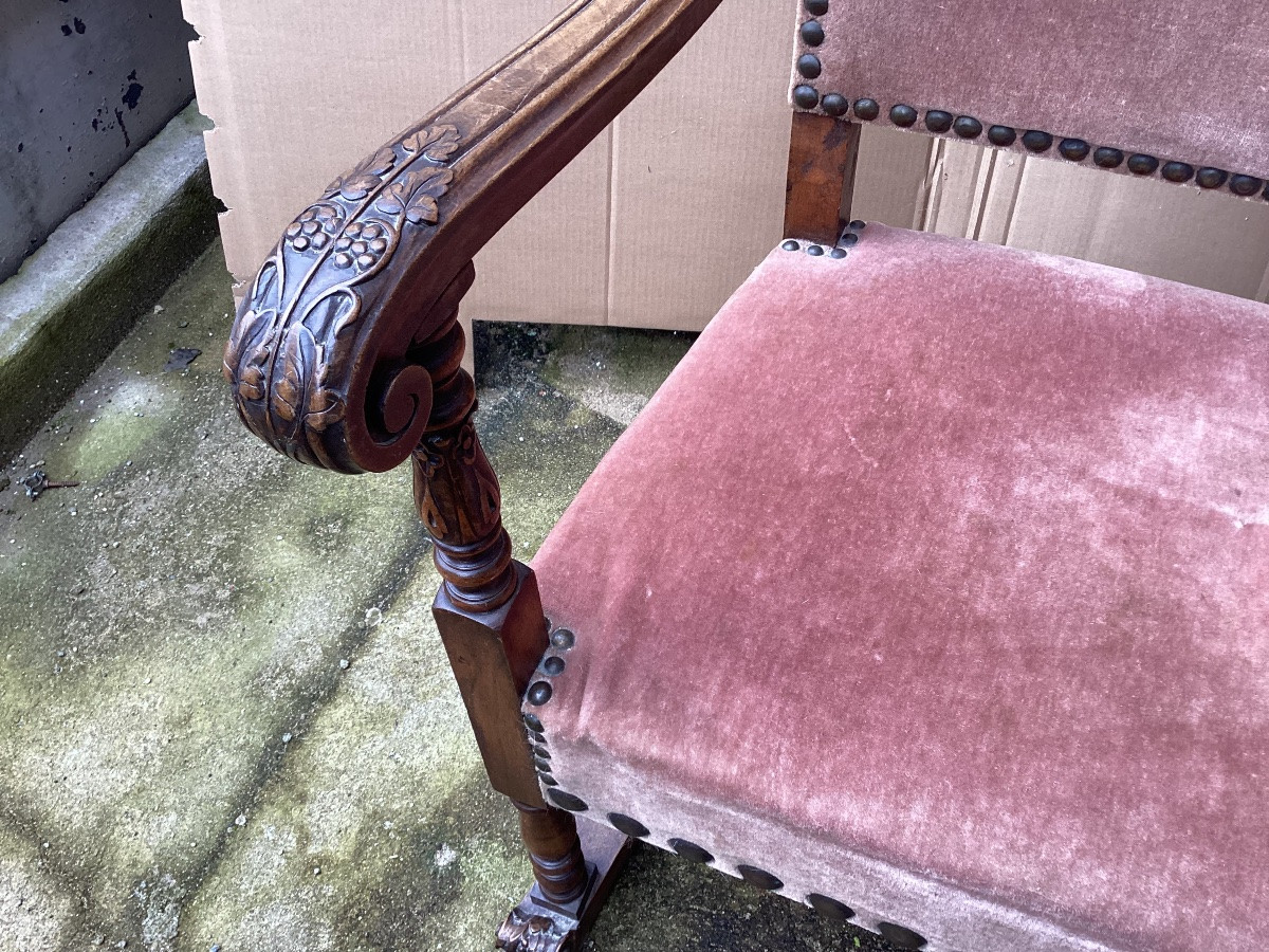 Fauteuil De Château 19ème -photo-1