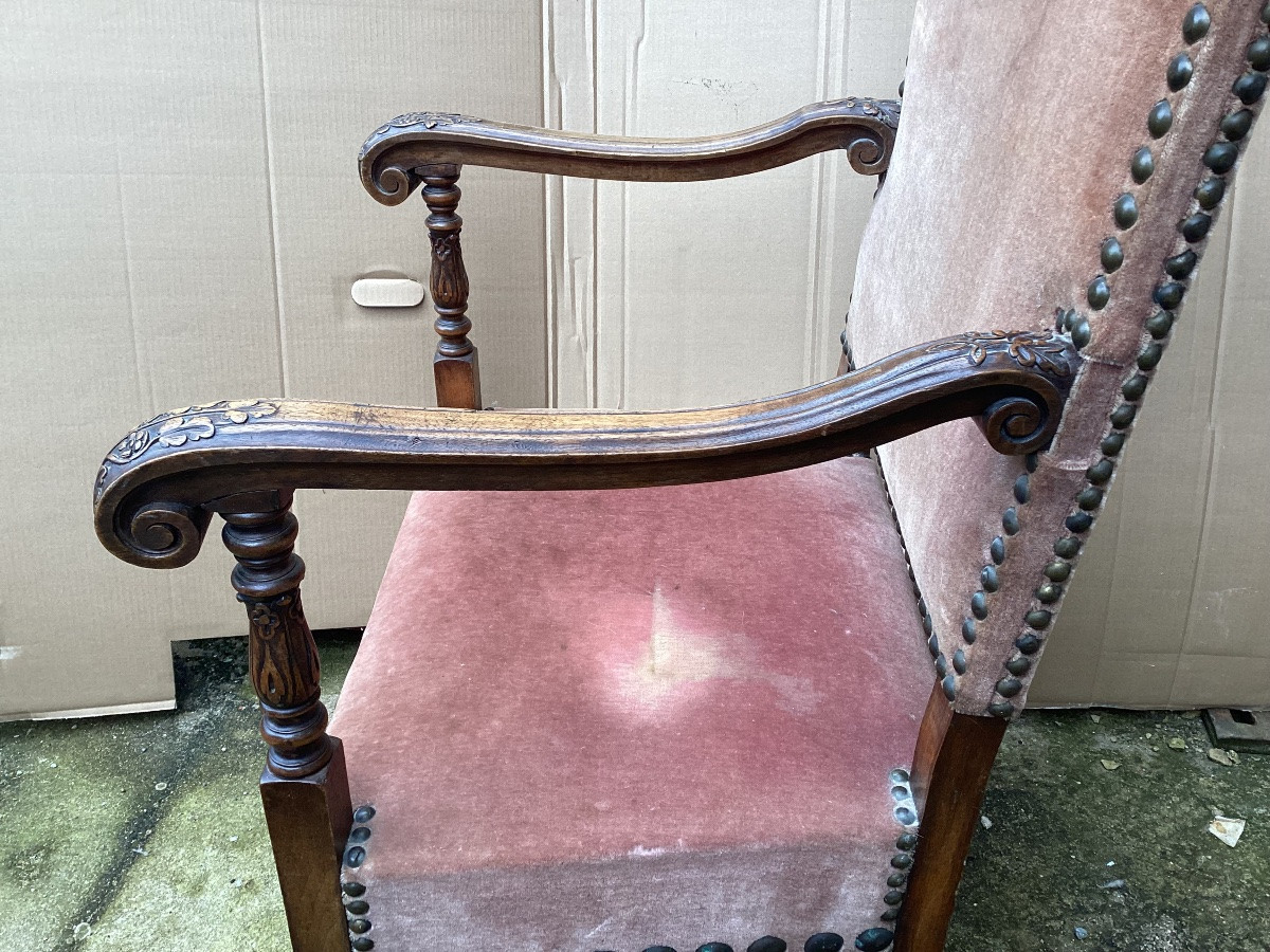 Fauteuil De Château 19ème -photo-5