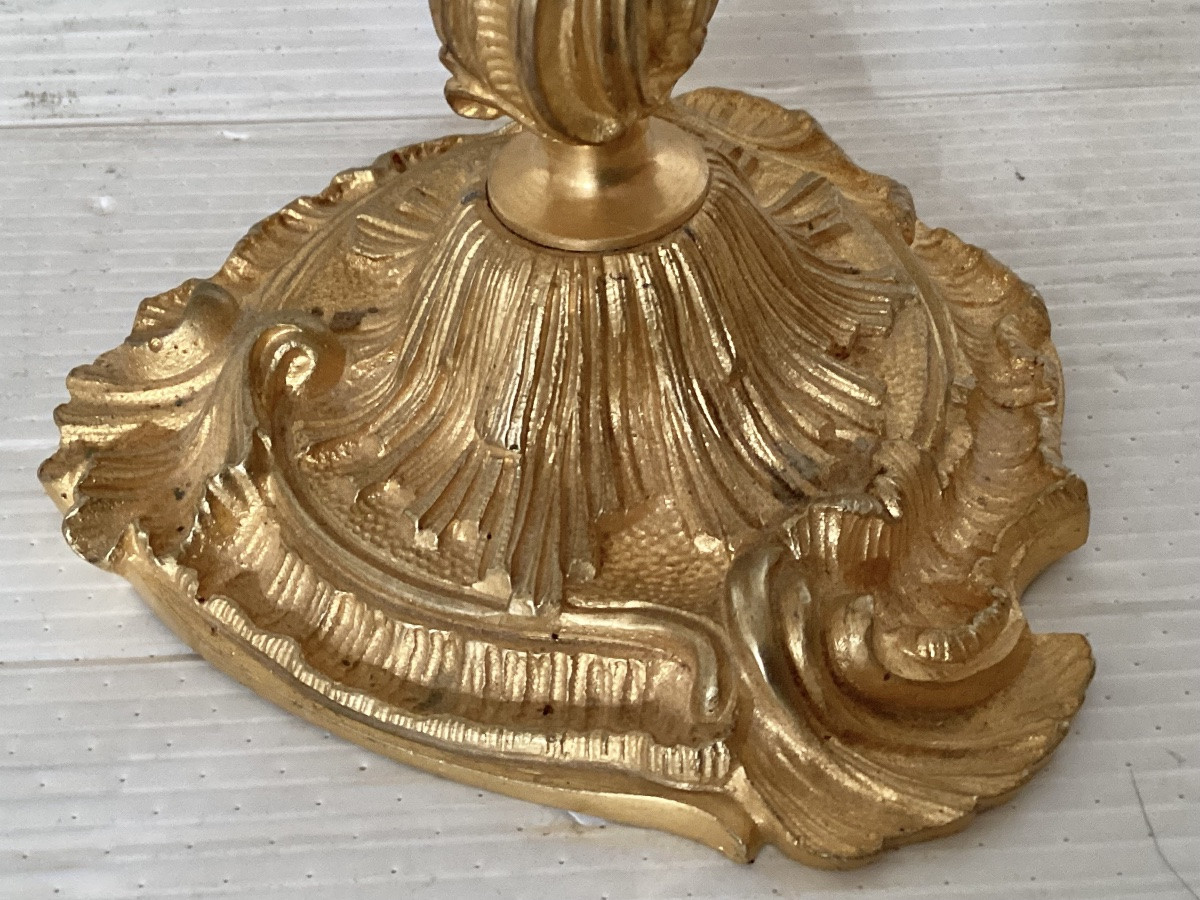 Pair Of Louis XV Candlesticks -photo-4