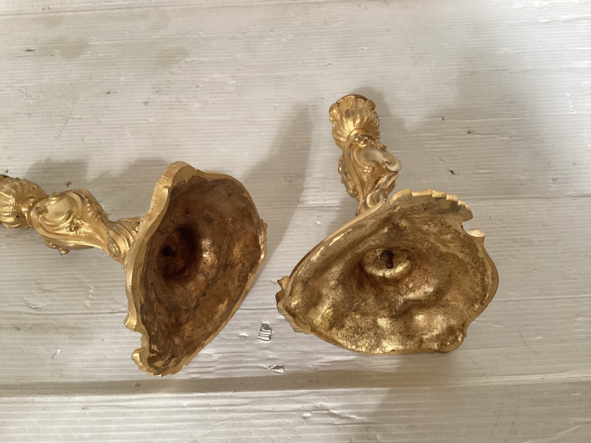Pair Of Louis XV Candlesticks -photo-6