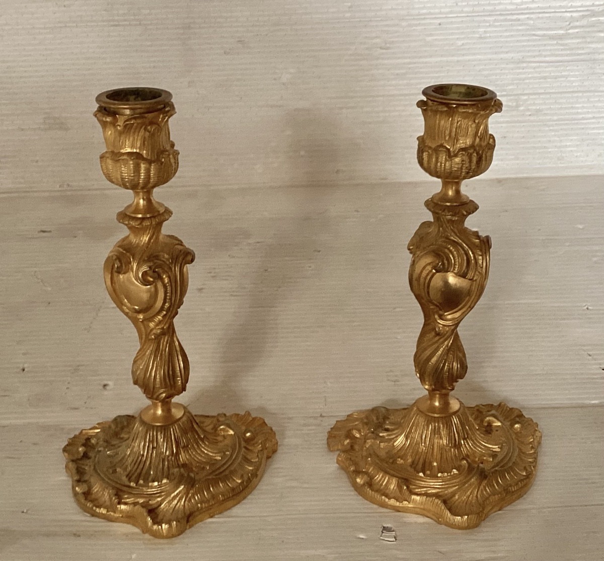 Pair Of Louis XV Candlesticks 