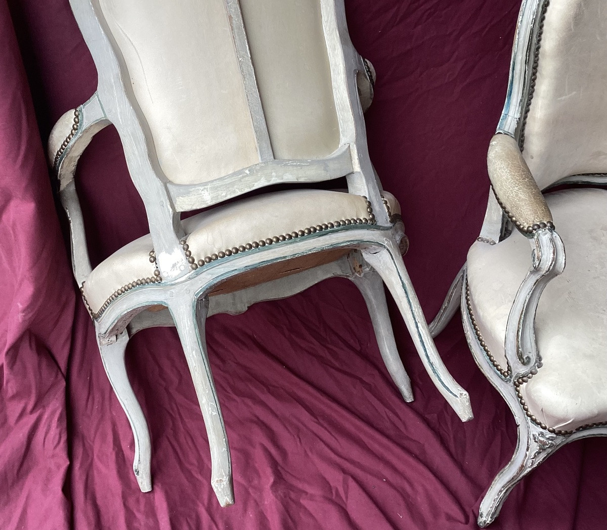 Othon Pierre Series Of Four Armchairs -photo-3