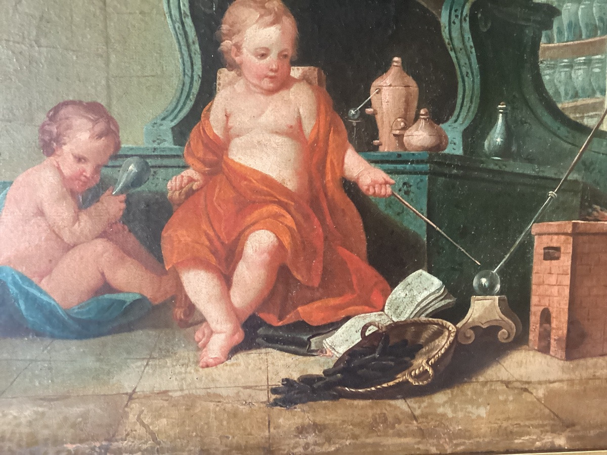 18th Century Painting The Alchemists -photo-7
