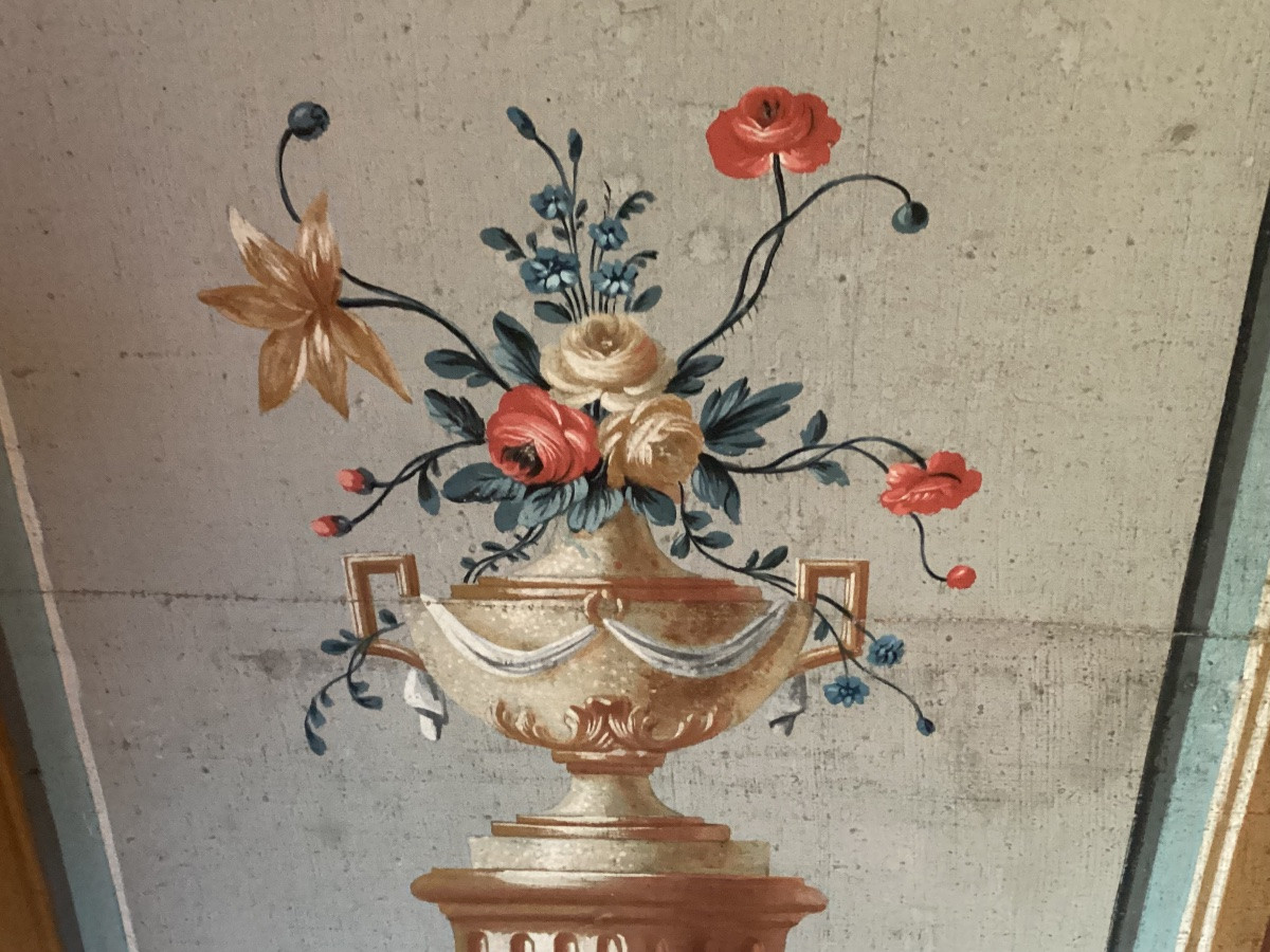 Louis XVI Period Four-leaf Screen -photo-6