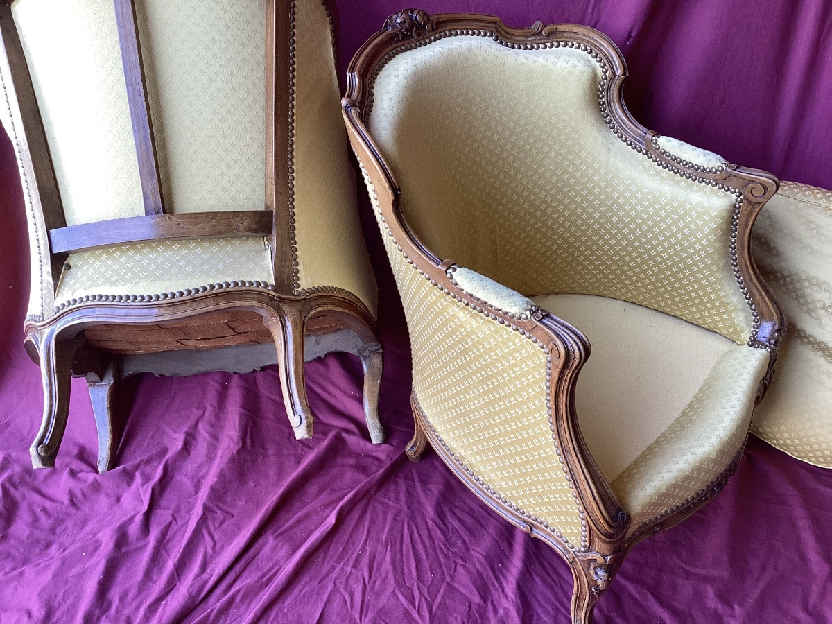 Paire De Bergères Louis XV -photo-7