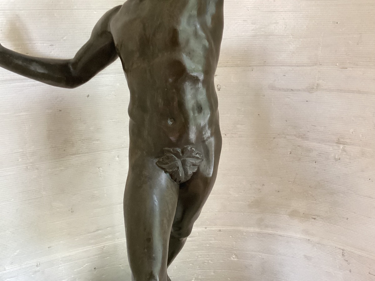 Bronze Faun And Its Pedestal -photo-1