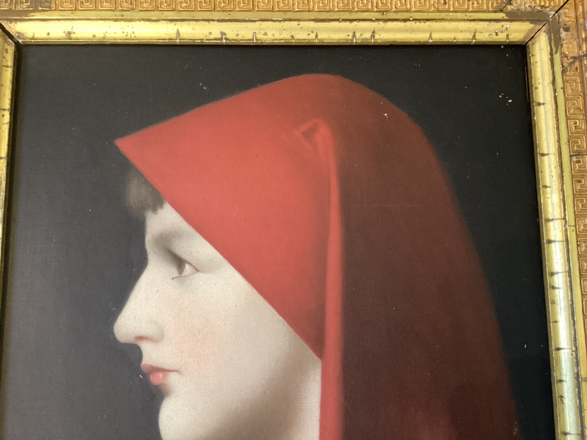 Henner Oil On Canvas "fabiola"-photo-3