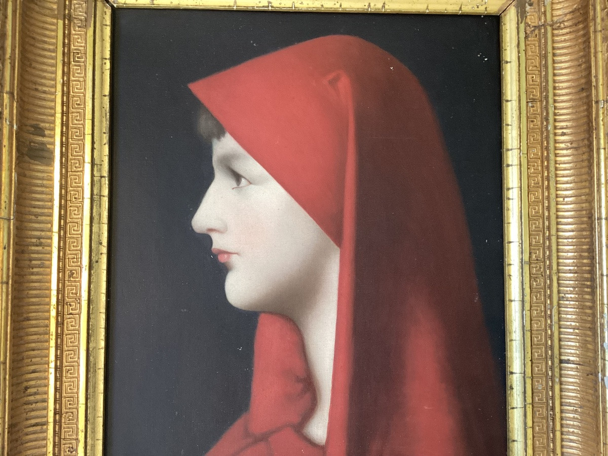 Henner Oil On Canvas "fabiola"-photo-5
