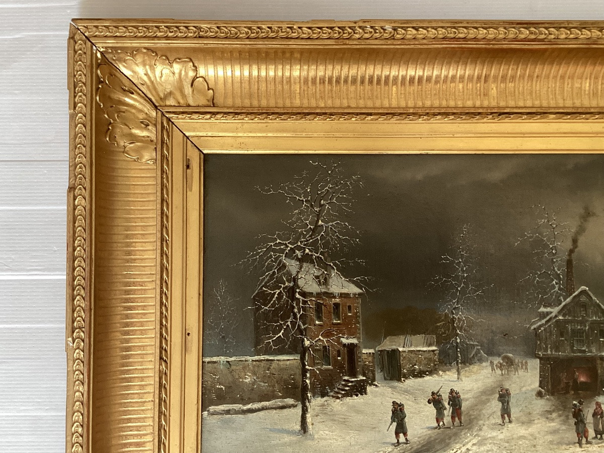 Malbranche huile sur toile signée -photo-2