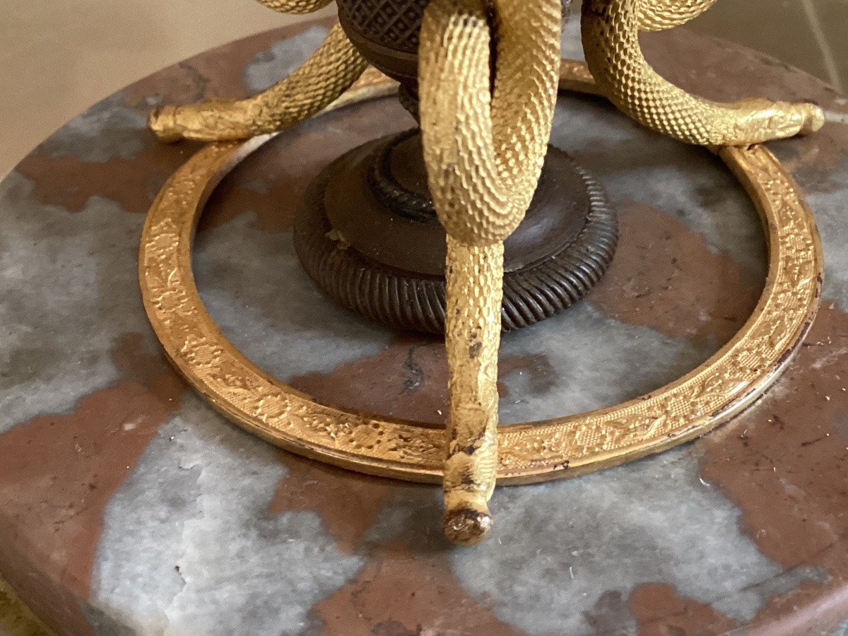 Coupe en bronze époque Restauration -photo-4