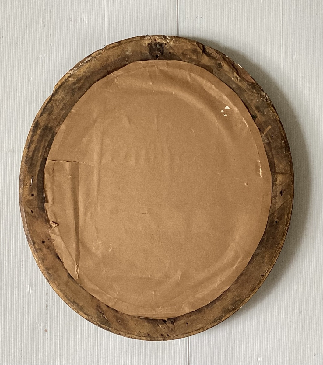 Oil On Cardboard “the Beautiful Italian” Signed -photo-5