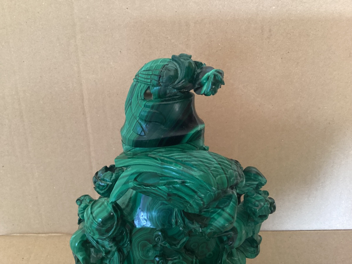 Malachite Covered Vase -photo-2