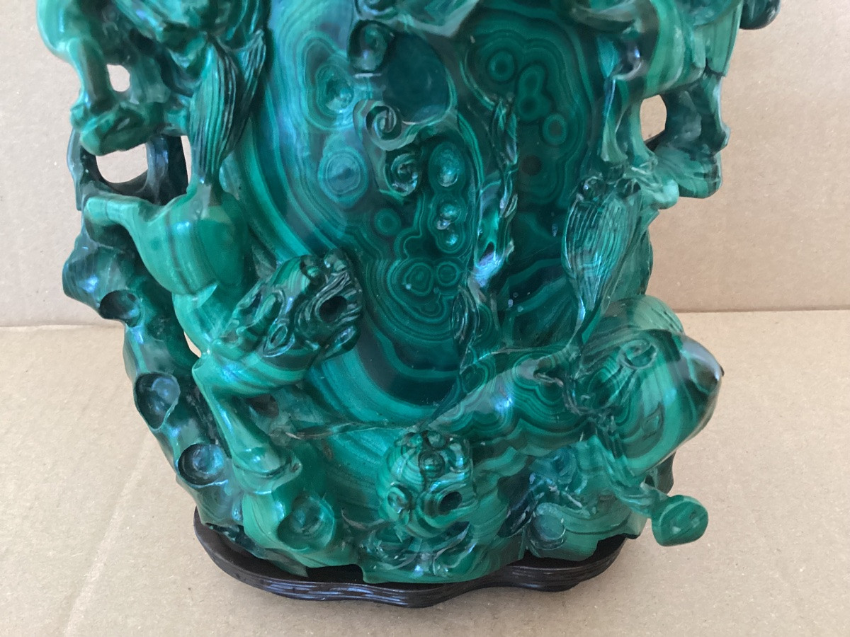 Malachite Covered Vase -photo-4