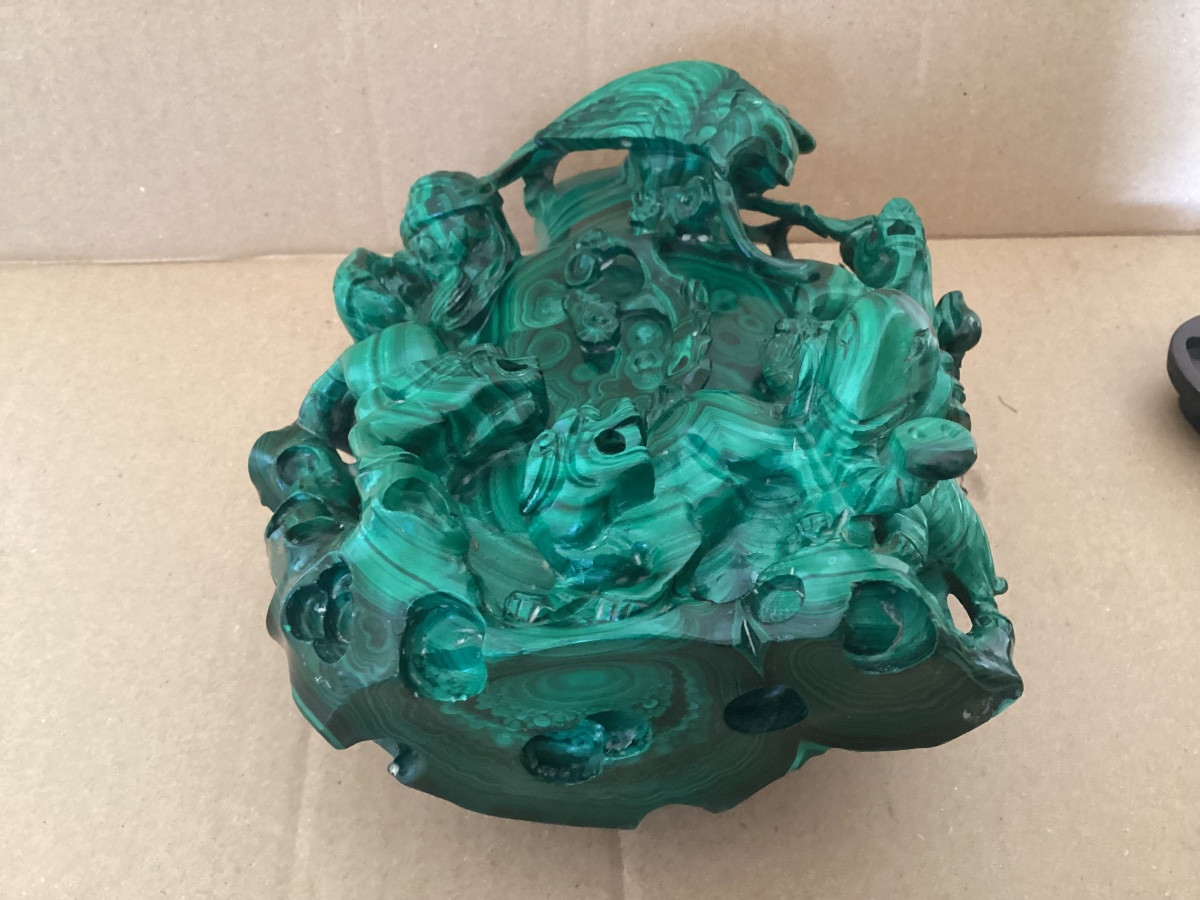 Malachite Covered Vase -photo-6