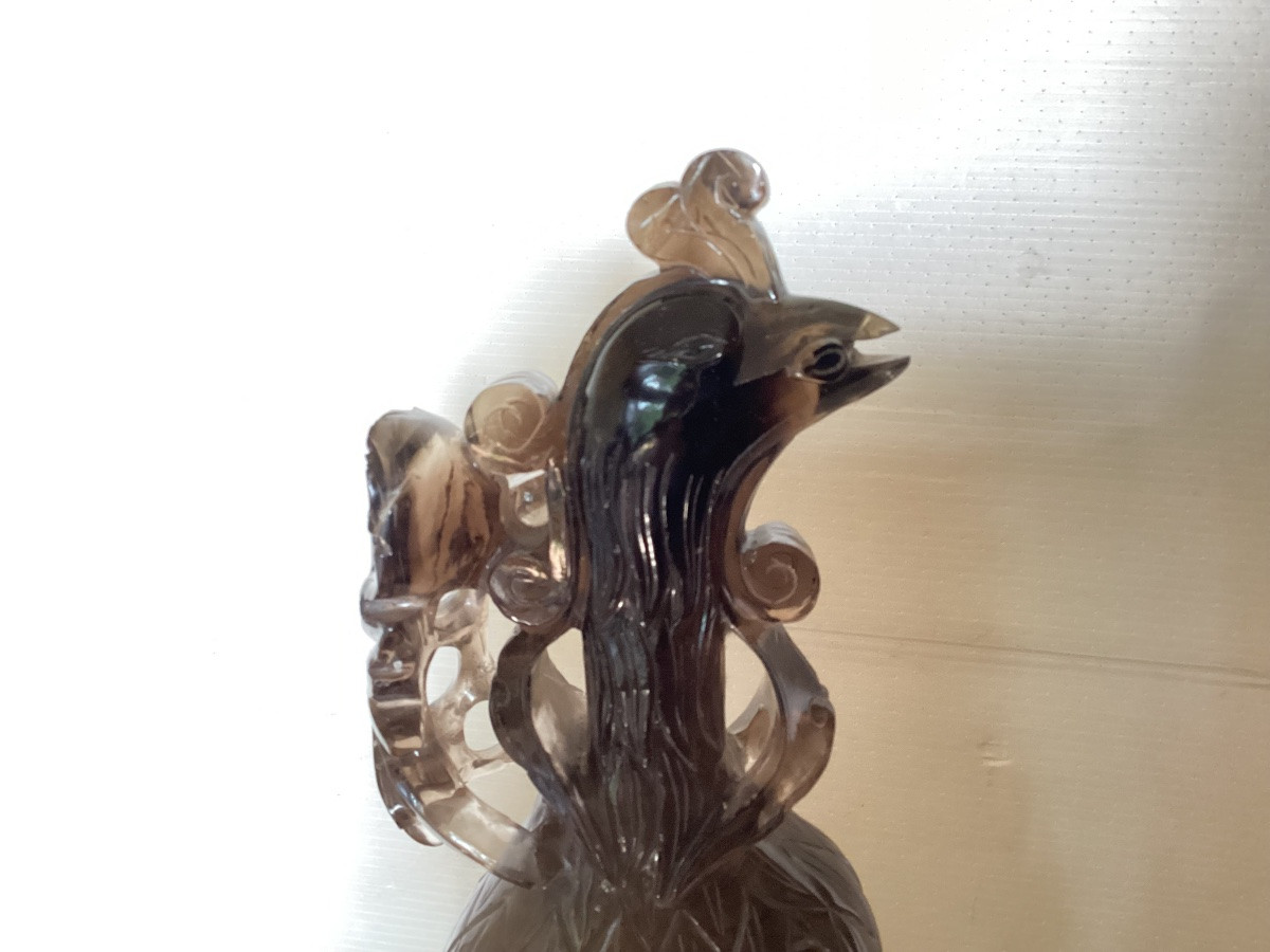 Paire d’oiseaux en cristal de roche -photo-3