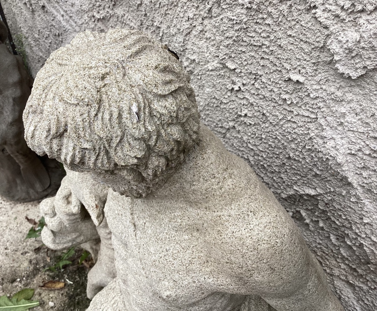 Granite Statue From The Early 20th Century -photo-3