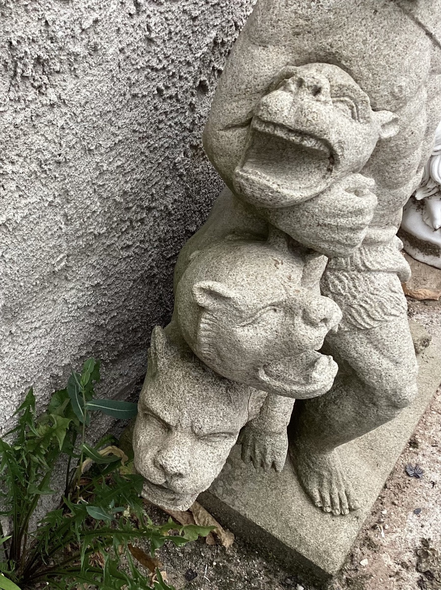 Granite Statue From The Early 20th Century -photo-4