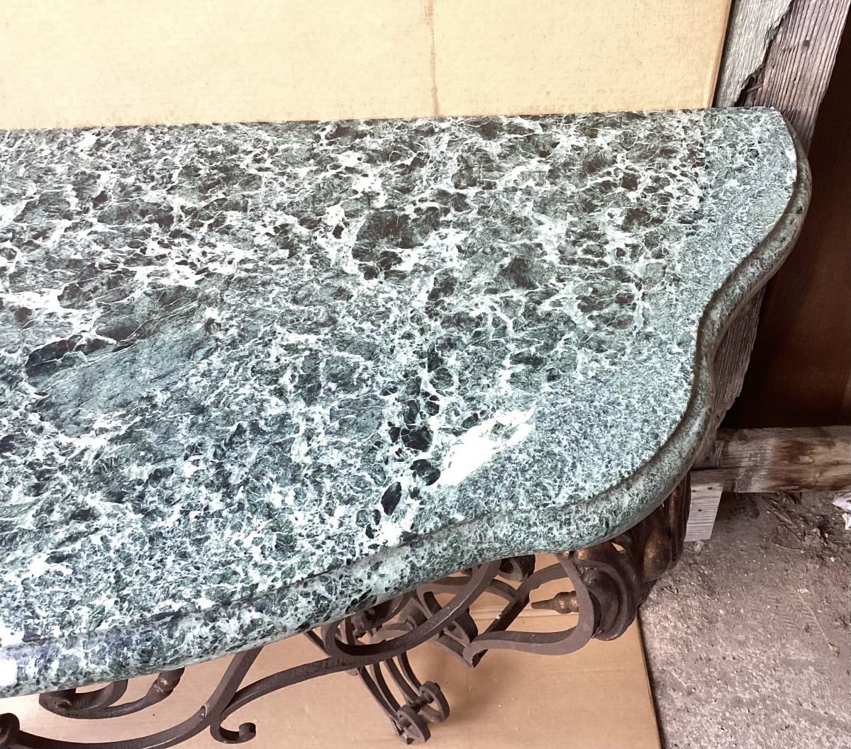 Important Wrought Iron Console -photo-4