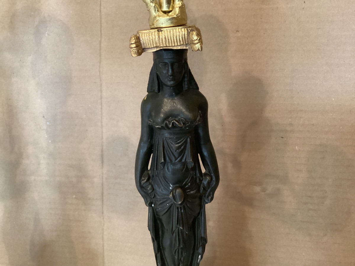 Pair Of Empire Candelabras -photo-3