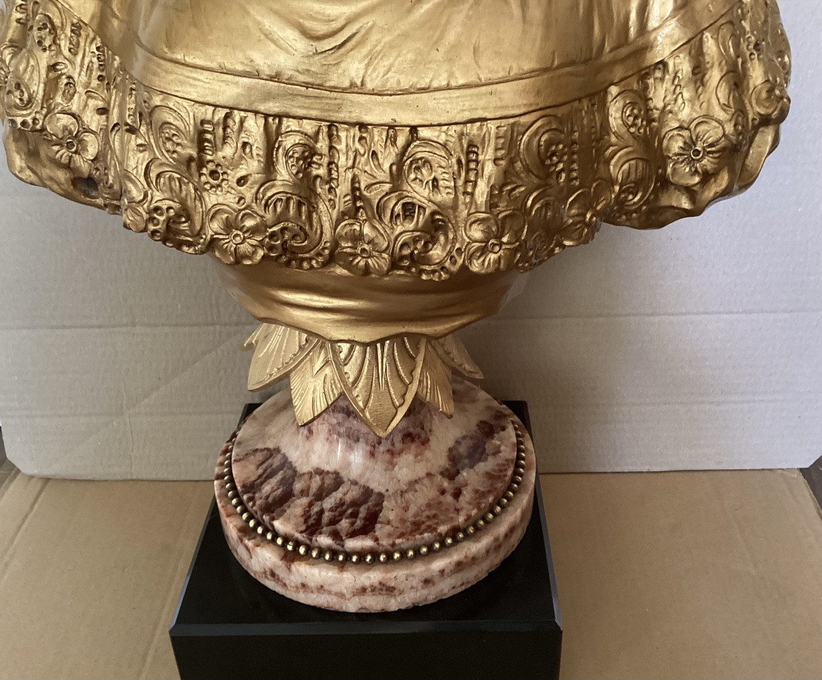 Signed Bust Of A Woman -photo-4
