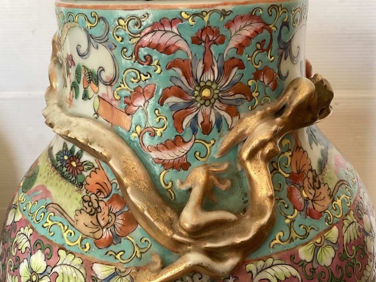 Vases couverts Chinese -photo-3