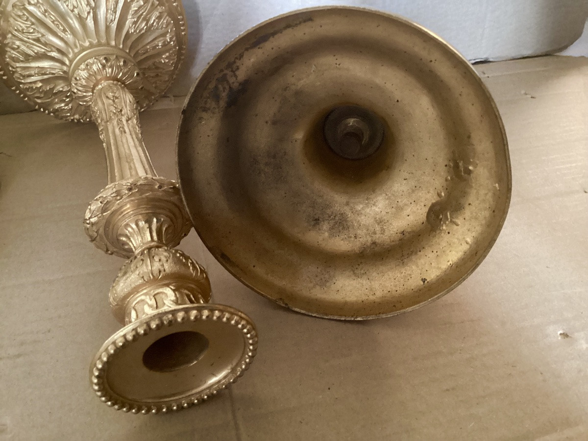 Meeting Of Four 18th Century Candlesticks -photo-6