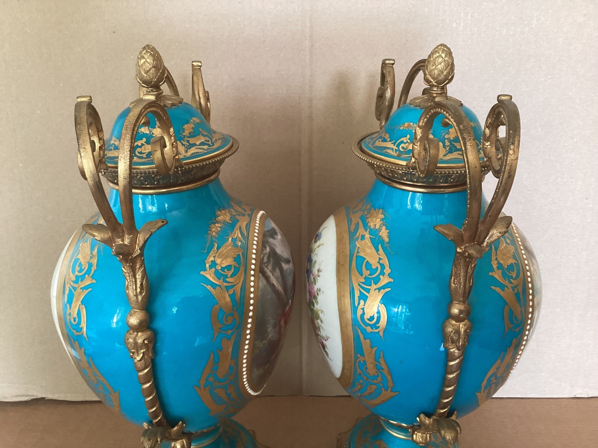 Paire de vases montés 19ème -photo-2