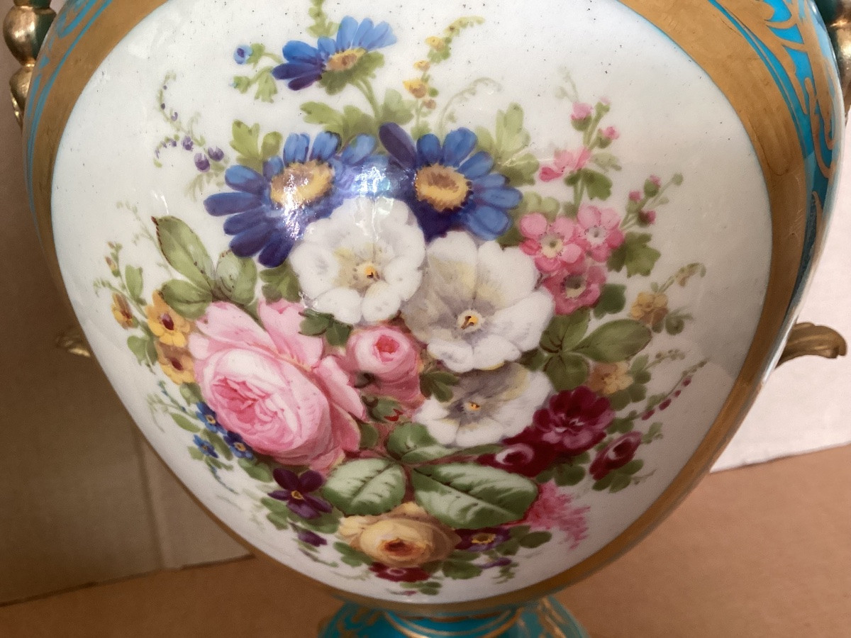 Paire de vases montés 19ème -photo-5