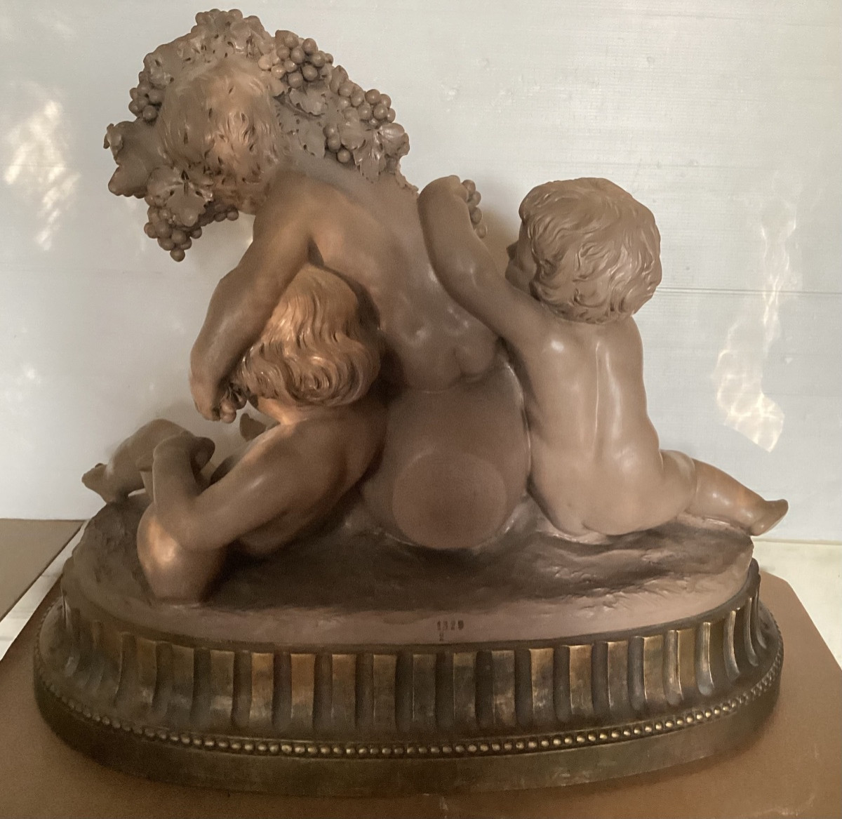 Importante terre cuite signée -photo-3