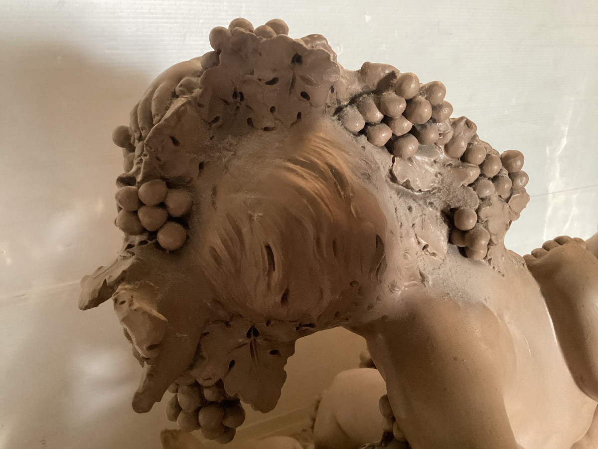 Importante terre cuite signée -photo-5