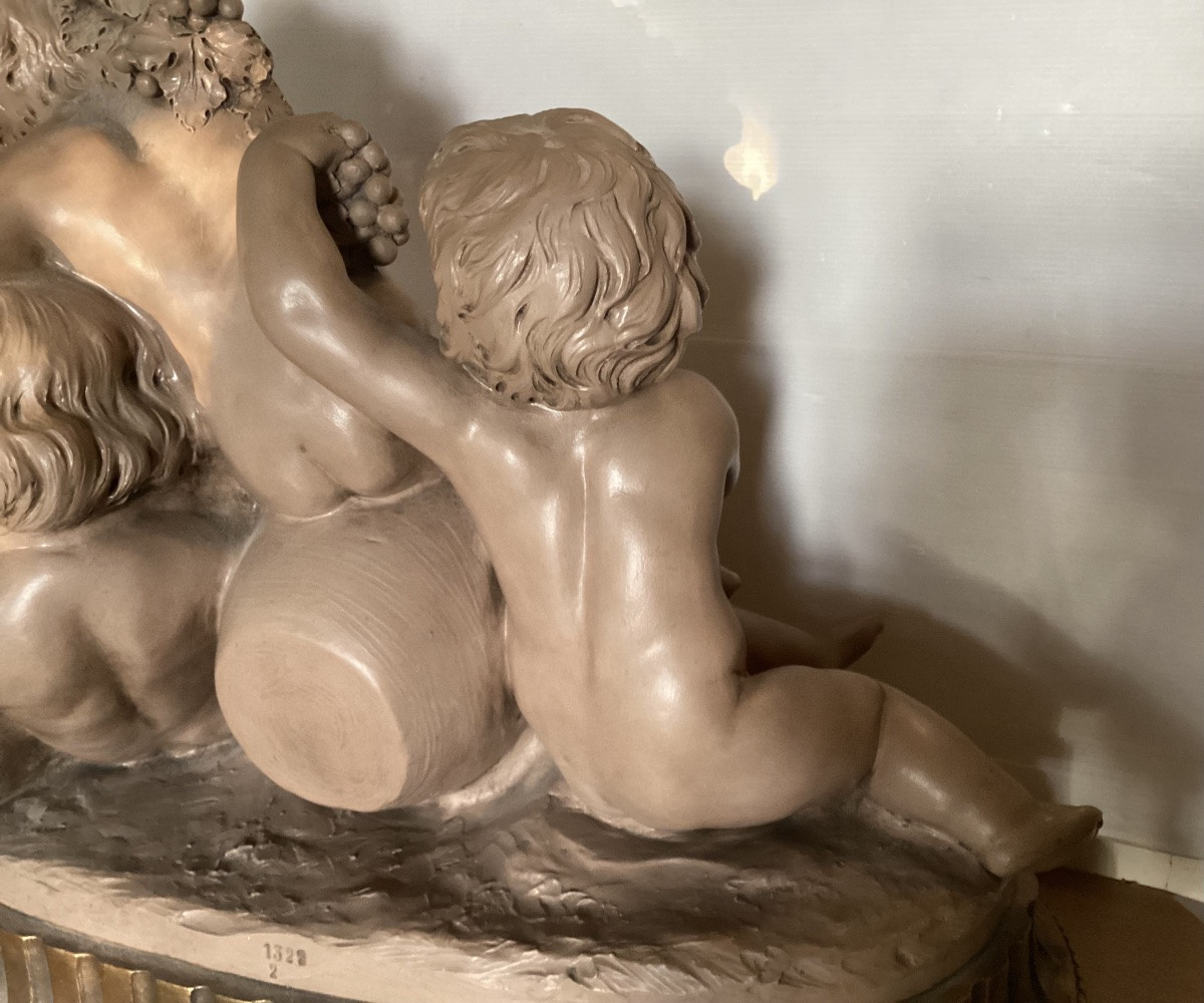 Importante terre cuite signée -photo-6