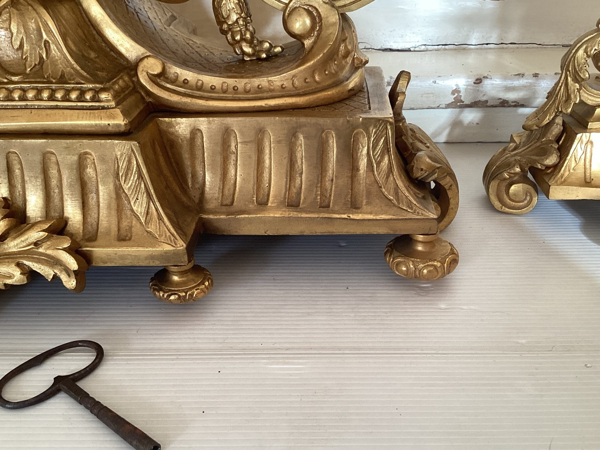 Importante garniture de cheminée Louis XVI -photo-8