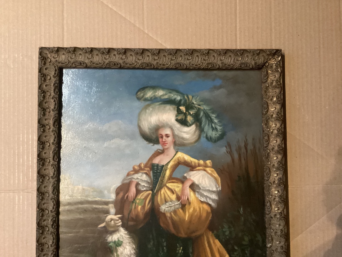 19th Century Copper Painting -photo-4