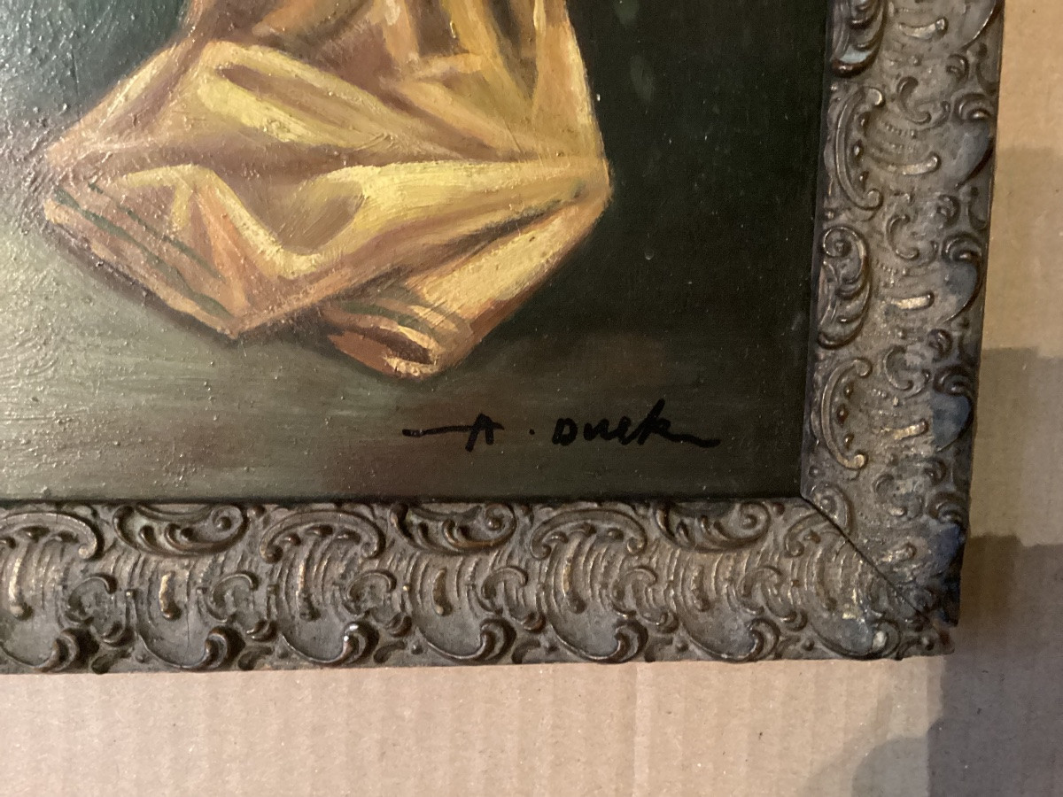 19th Century Copper Painting -photo-4