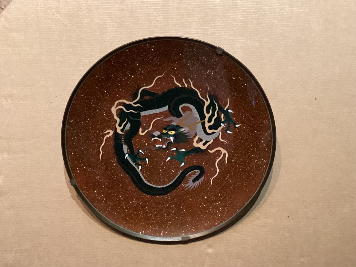 19th Century Cloisonné Enamel Dish -photo-7