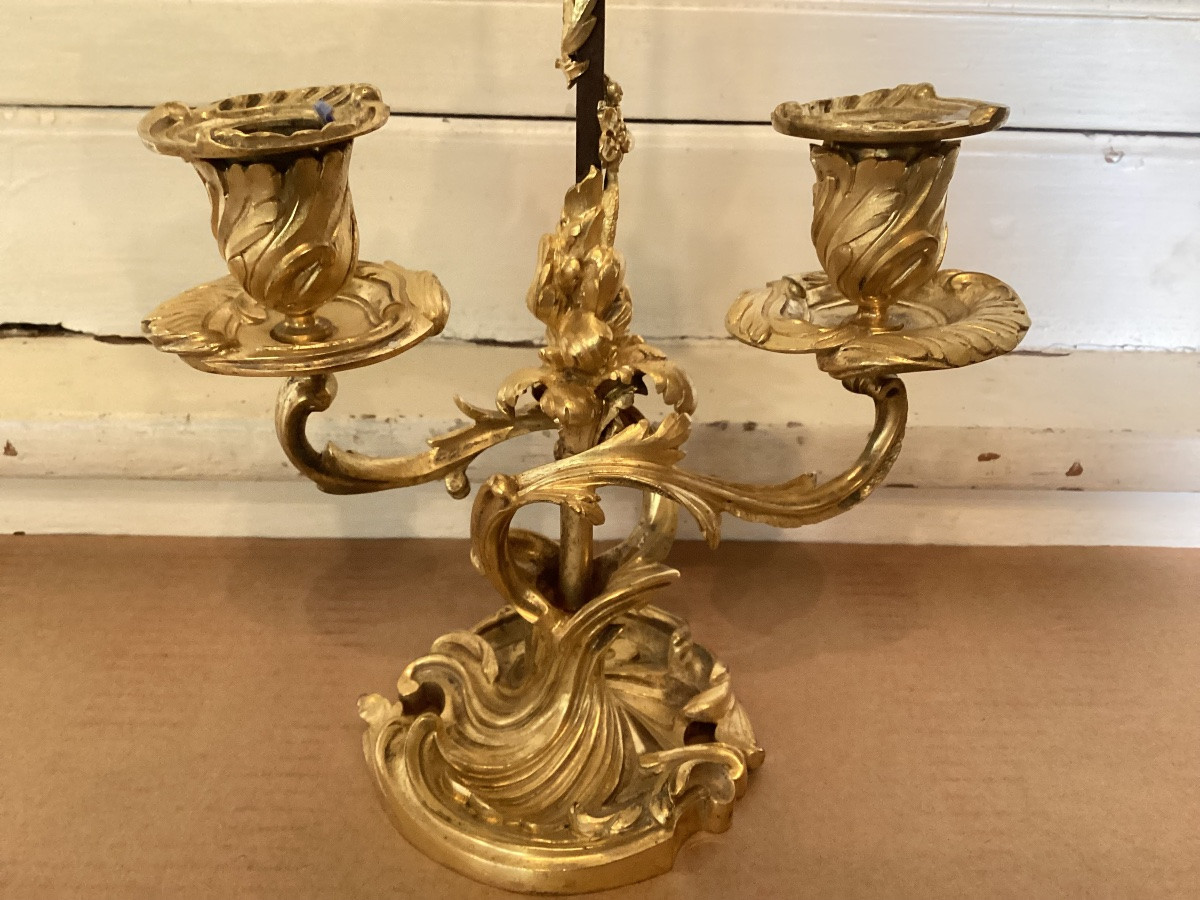 Lampe à écran Louis XV-photo-4