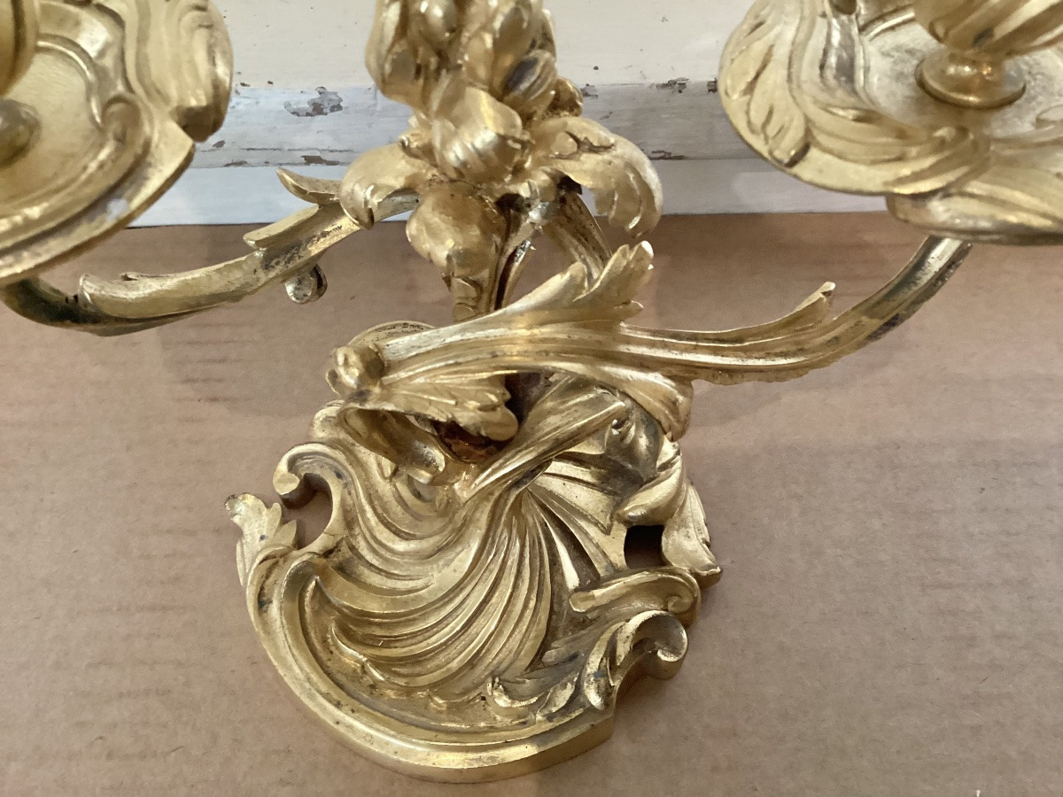 Lampe à écran Louis XV-photo-1