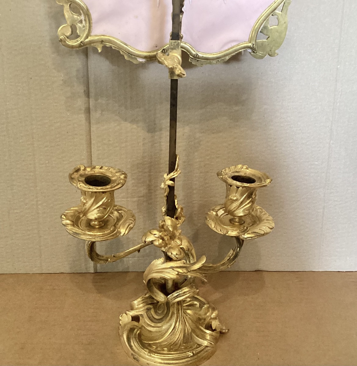 Lampe à écran Louis XV-photo-3